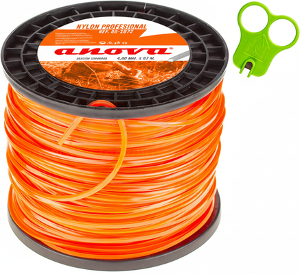 Hilo Desbrozadora Nylon Cuadrado 4.0 mm 87 Metros